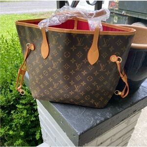 Louis Vuitton Brown and Tan Tote